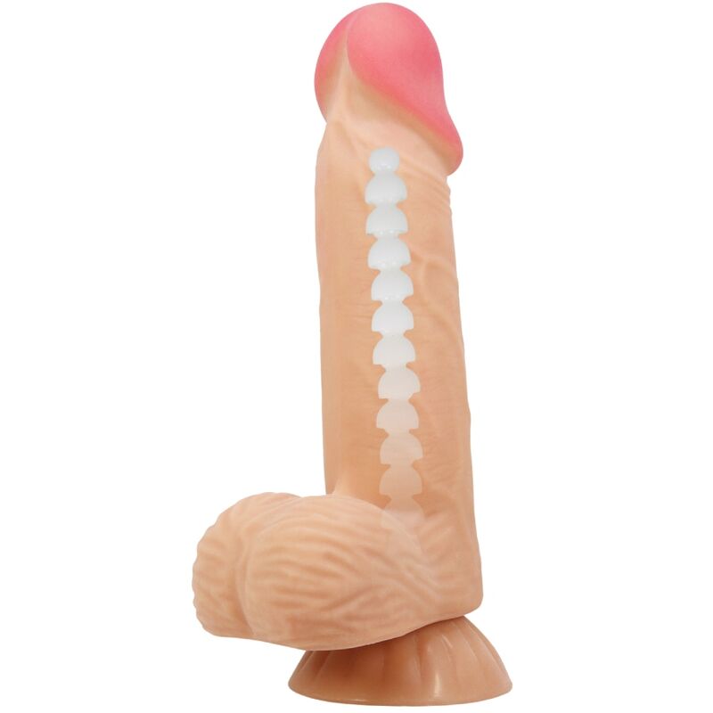 PRETTY LOVE - SÉRIE SLIDING SKIN DILDO REALISTA COM VENTOSA SLIDING SKIN 20,6 CM