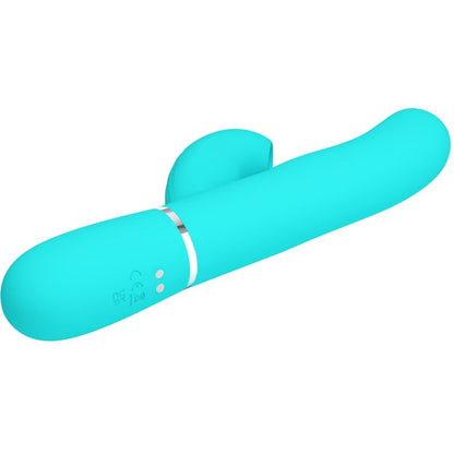 PRETTY LOVE - PERLITA MULTIFUNCIONAL 3 EM 1 VIBRADOR PONTO G VERDE ÁGUA