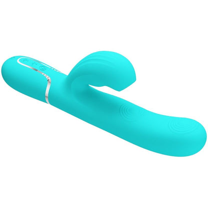 PRETTY LOVE - PERLITA MULTIFUNCIONAL 3 EM 1 VIBRADOR PONTO G VERDE ÁGUA