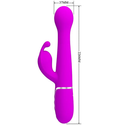 PRETTY LOVE - DEJON RABBIT VIBRATOR 3 IN 1 MULTIFUNKTIONS VIOLETT