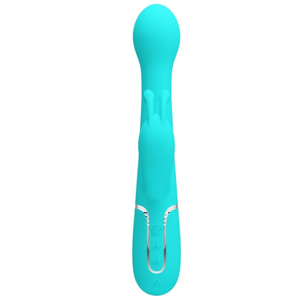 PRETTY LOVE - DEJON RABBIT VIBRADOR 3 EM 1 MULTIFUNCIONAL AQUA GREEN