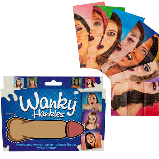 SPENCER &amp; FLEETWOOD - WANKY HANKIES 7 LENÇOS FEMININOS EXTRA GRANDES