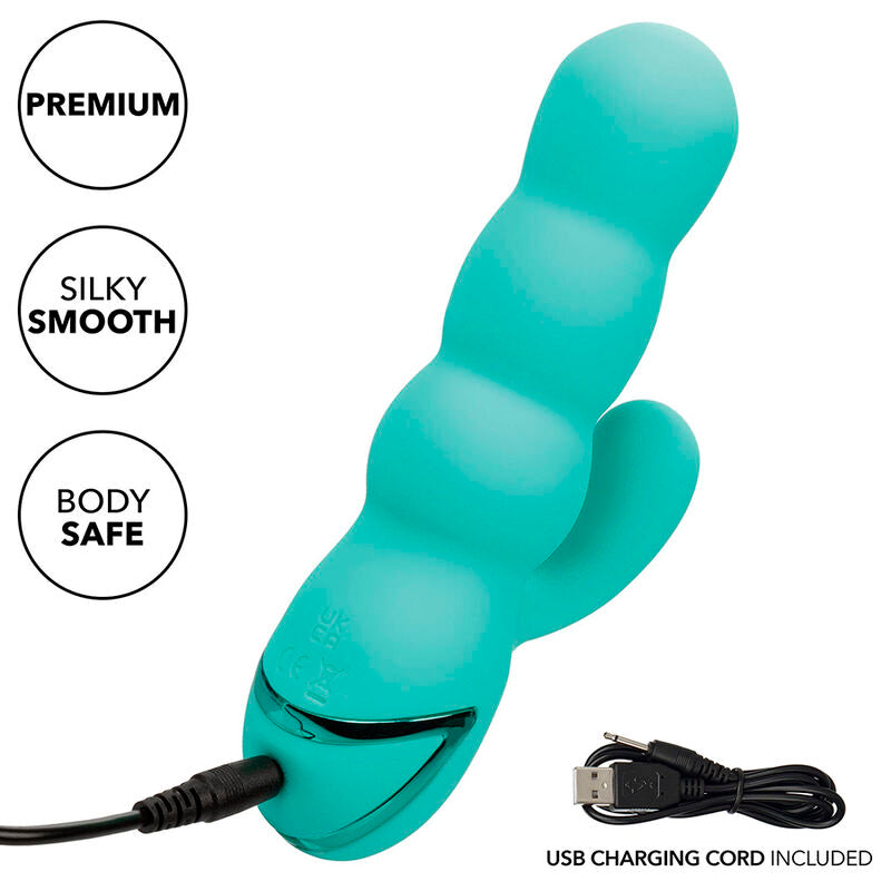 CALEXOTICS – DEL MAR DIVA VIBRATOR RABBIR AQUA GREEN VON CALIFORNIA DREAMING