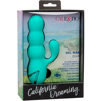 CALEXOTICS – DEL MAR DIVA VIBRATOR RABBIR AQUA GREEN VON CALIFORNIA DREAMING