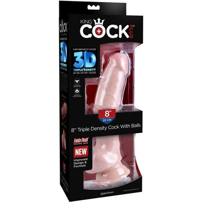 KING COCK - DILDO DE TRIPLA DENSIDADE 18,4 CM