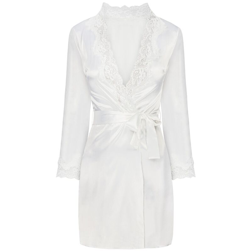 LIVCO CORSETTI FASHION - JACQUELINE LC 90249 VESTIDO + CAMISA + CALCINHA ECRU S/M