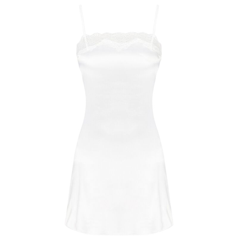 LIVCO CORSETTI FASHION - JACQUELINE LC 90249 VESTIDO + CAMISA + CALCINHA ECRU S/M