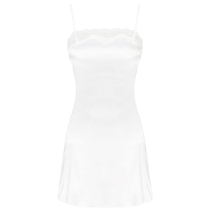 LIVCO CORSETTI FASHION - JACQUELINE LC 90249 VESTIDO + CAMISA + CALCINHA ECRU S/M