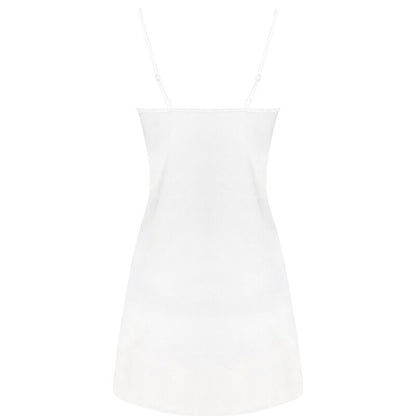 LIVCO CORSETTI FASHION - JACQUELINE LC 90249 VESTIDO + CAMISA + CALCINHA ECRU S/M