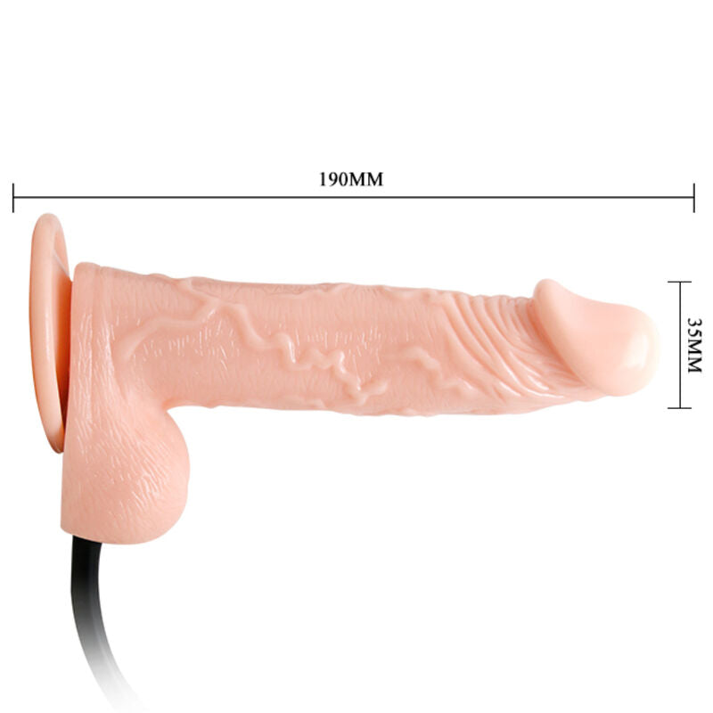 DANCE - DILDO INFLÁVEL REALISTA COM VENTOSA 15 CM