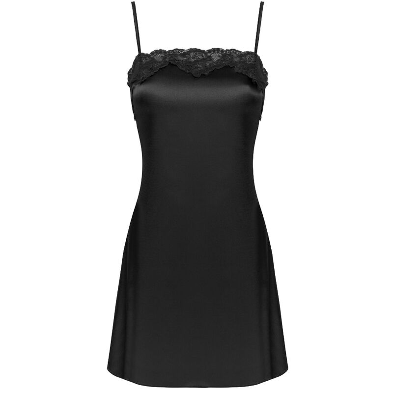 LIVCO CORSETTI FASHION - JACQUELINE LC 90249 VESTIDO + CAMISA + CALCINHA PRETO S/M