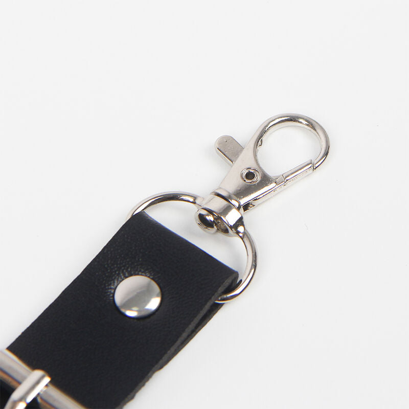 SUBBLIME - GÜRTEL UND STRUMPFBAND MIT RINGEN UND KETTENDETAIL EINE GRÖSSE