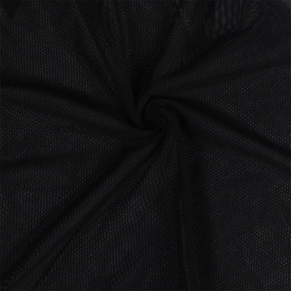 SUBBLIME - BABYDOLL TECIDO DE TULE COM RENDA E DETALHE DE FLOR PRETO S/M