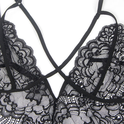 SUBBLIME - TRAJE DE POLÍCIA DE CORPO DE RENDA PRETO S/M