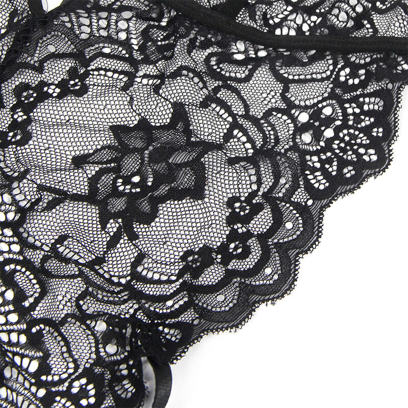 SUBBLIME - TRAJE DE POLÍCIA DE CORPO DE RENDA PRETO S/M