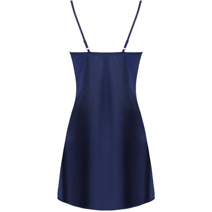 LIVCO CORSETTI FASHION - JACQUELINE LC 90249 VESTIDO + CAMISA + CALCINHA AZUL MARINHO S/M