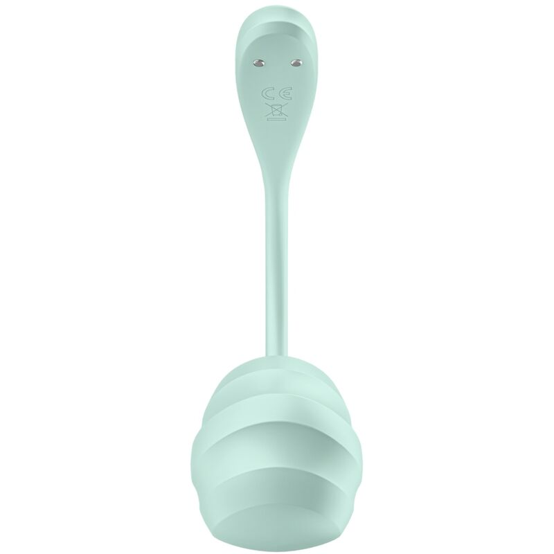 SATISFYER - ESTIMULADOR DE PONTO G DE PÉTALA LISA VERDE ÁGUA APLICATIVO GRATUITO