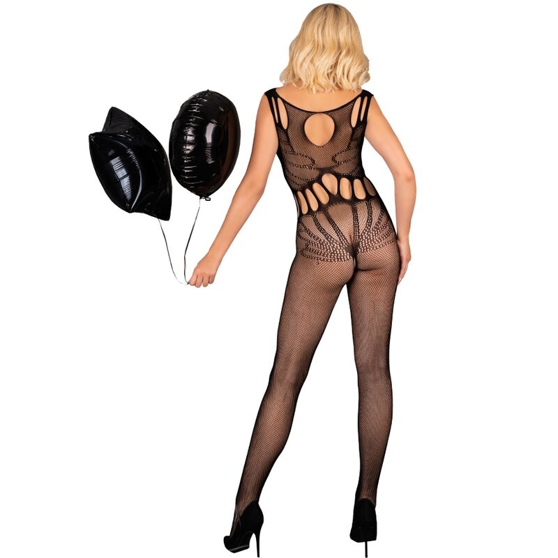 LIVCO CORSETTI FASHION - BODYSTOCKING AMAHIL CROTCHLESS PRETO TAMANHO ÚNICO
