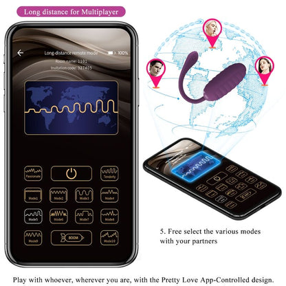 PRETTY LOVE - CASPER ROXO OVO VIBRANTE RECARREGÁVEL