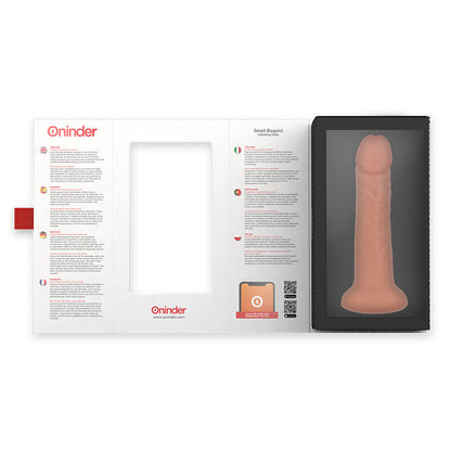 ONINDER - PEQUENO BOGOTÁ VIBRADOR DILDO 9 VELOCIDADES NATURAL 17,5 CM -O- 4 CM - APLICATIVO GRÁTIS