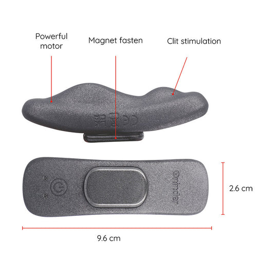 ONINDER - MANILA PANTY VIBRADOR RECARREGÁVEL 9 VELOCIDADES 9,6 CM X 2,6 CM - APLICATIVO GRATUITO