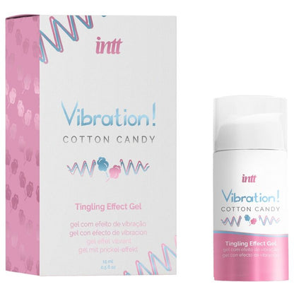 INTT - PODEROSO ESTIMULANTE ÍNTIMO ALGODÃO DOCE VIBRADOR LÍQUIDO GEL 15 ML