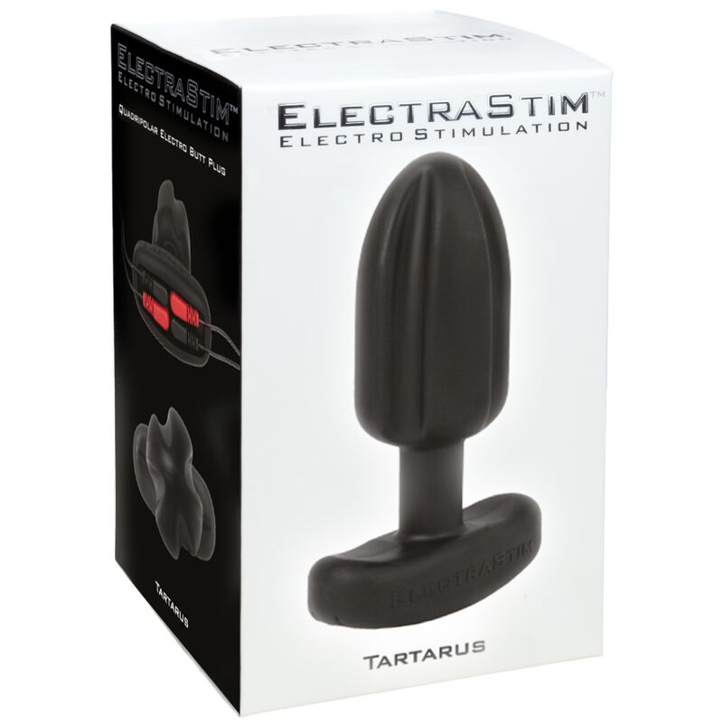ELECTRASTIM - TARTARUS ANAL PLUG QUADRIPOLAR SILICONE PRETO