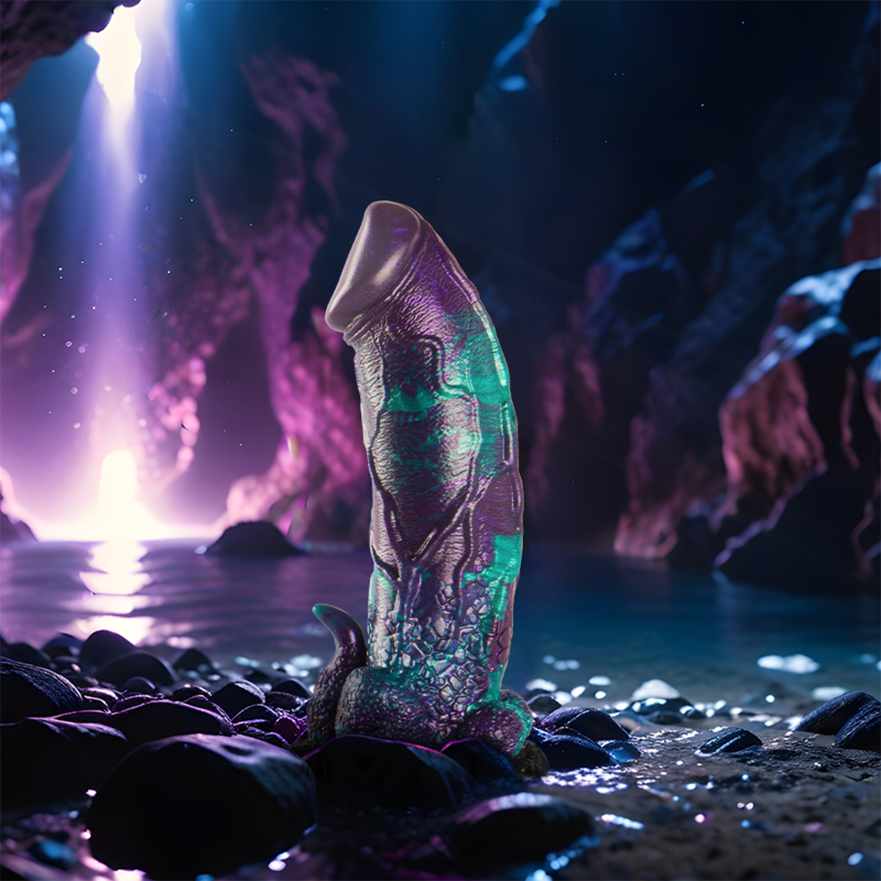 ÉPICO - BASILISK DILDO DUPLO ESCAMOSO PRAZER TAMANHO GRANDE