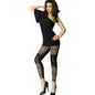 CHILIROSE - CR 3390 LEGGINS PRETO E LEOPARDO S/M