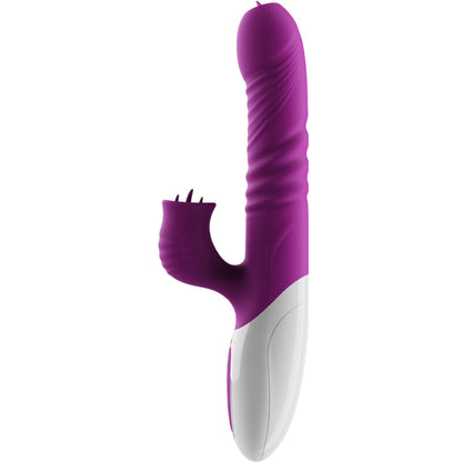 ARMONY - VIBRADOR DE LÍNGUA DUPLA E EFEITO DE CALOR VIOLETA DE IMPULSO