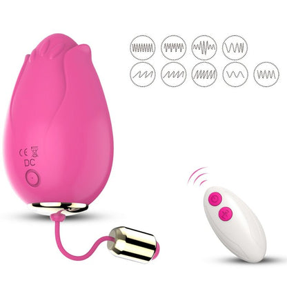ARMONY - VIBRADOR MANDALA EGG CONTROLE REMOTO PONTO G FÚCSIA