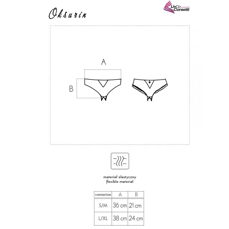 LIVCO CORSETTI FASHION - CALCINHA OKSURIN SEM FUNDO PRETA