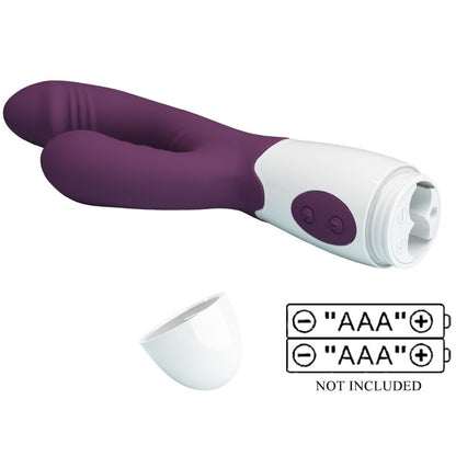 PRETTY LOVE - BUTTERFLY KISS RABBIT VIBRATOR &amp; G-SPOT STIMULATOR LILA