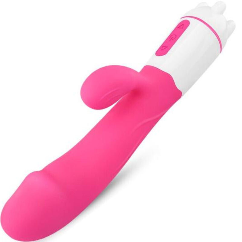 ARMONY - VIBRADOR HAPPY E ESTIMULADOR FÚCSIA RECARREGÁVEL