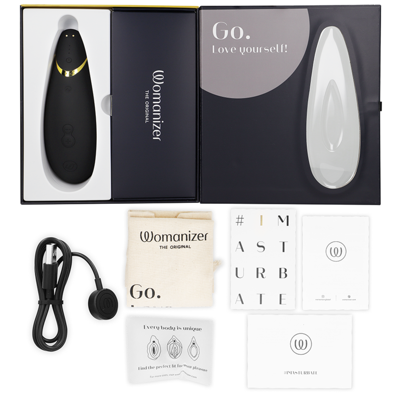 WOMANIZER - PREMIUM 2 ESTIMULADOR CLITÓRICO PRETO