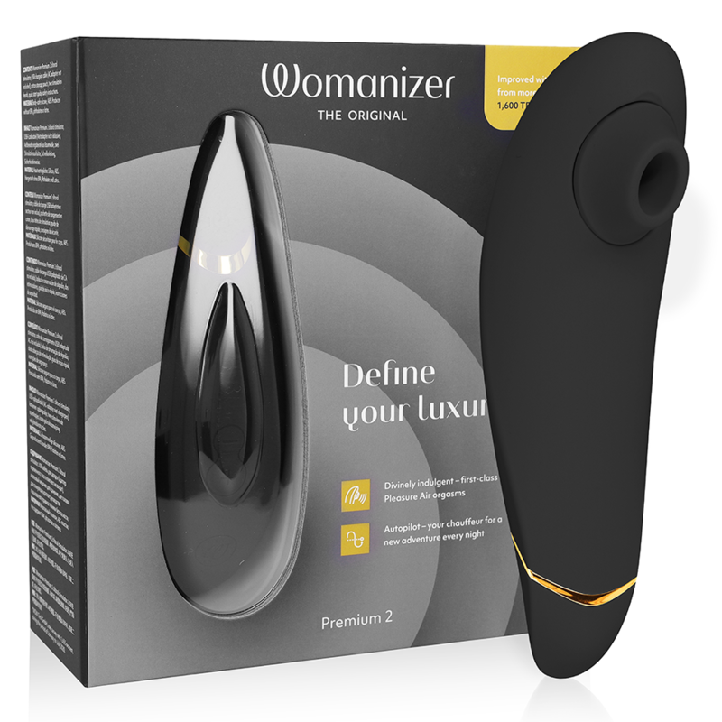 WOMANIZER - PREMIUM 2 ESTIMULADOR CLITÓRICO PRETO