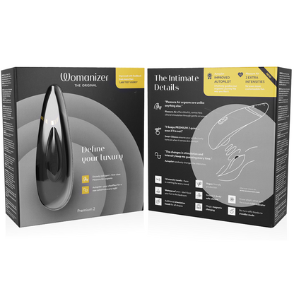 WOMANIZER - PREMIUM 2 ESTIMULADOR CLITÓRICO PRETO