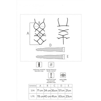 LIVCO CORSETTI FASHION - THIARA LC 20213 CONJUNTO BODY + MEIAS VERMELHO S/M