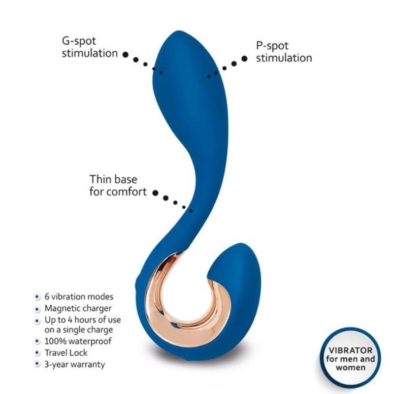 G-VIBE - GPOP 2 G E P POINT VIBRADOR AZUL ÍNDIGO