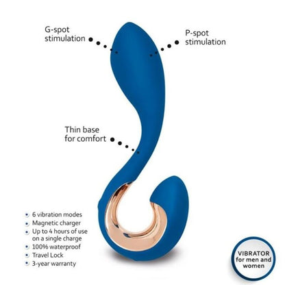 G-VIBE - GPOP 2 G E P POINT VIBRADOR AZUL ÍNDIGO