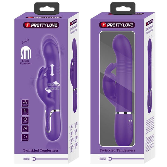 PRETTY LOVE - COALE RABBIT VIBRADOR 4 EM 1 ROXO