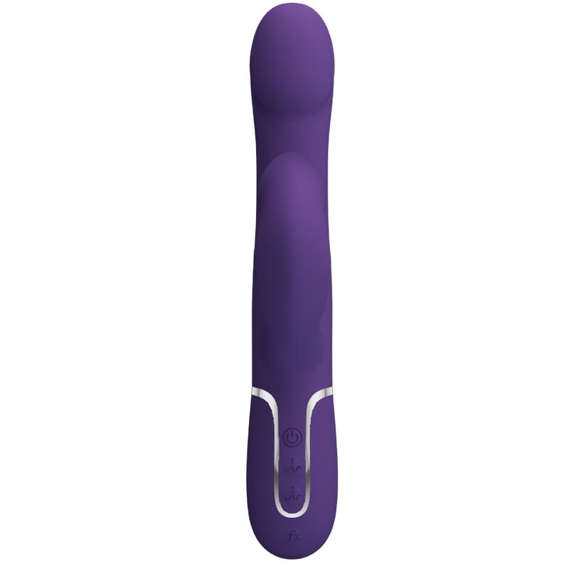 PRETTY LOVE - ZALIN RABBIT VIBRADOR PÉROLAS 4 EM 1 ROXO