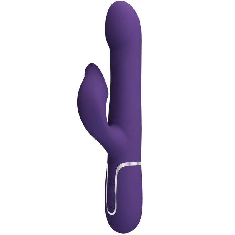 PRETTY LOVE - ZALIN RABBIT VIBRADOR PÉROLAS 4 EM 1 ROXO