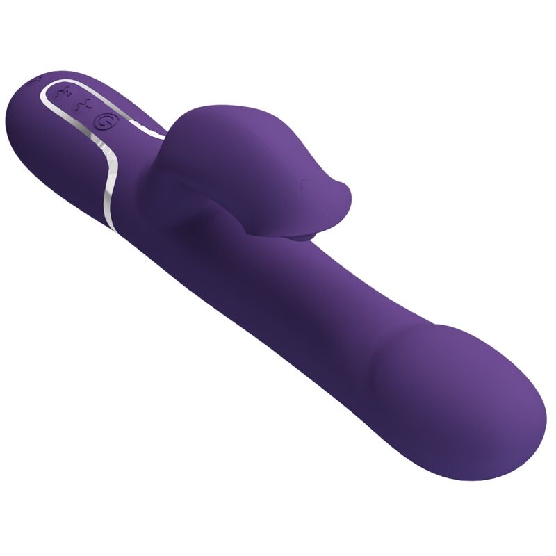 PRETTY LOVE - ZALIN RABBIT VIBRADOR PÉROLAS 4 EM 1 ROXO