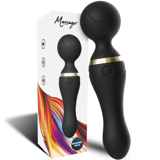 ARMONY - FREEZA MASSAGER &amp; VIBRADOR SUPER FLEXÍVEL CABEÇA PRETA