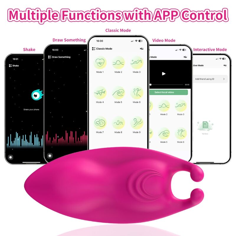ARMONY - HONEYBEE TRAGBARES HÖSCHEN-VIBRATOR G-SPOT FUCHSIA - KOSTENLOSE APP