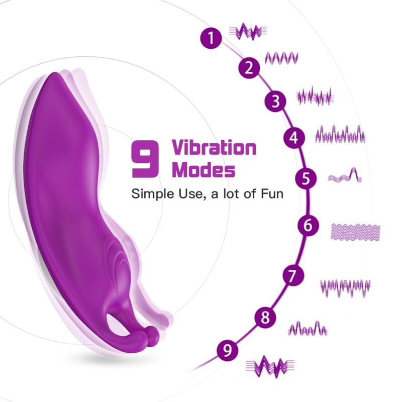 ARMONY - HONEYBEE WEARABLE PANTIES VIBRADOR CONTROLE REMOTO G-SPOT ROXO