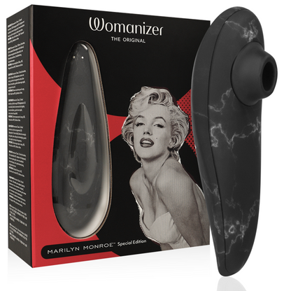 WOMANIZER - MARILYN MONROE CLASSIC 2 ESTIMULADOR DE CLITÓRIS MÁRMORE PRETO