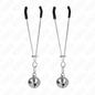 KINK - THIN BELL NIPPLE CLAMPS SILVER 7 CM