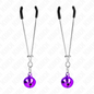 KINK - GRAMPOS DE MAMILOS FINO BELL ROXO 7 CM